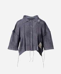 MIHARAYASUHIRO（ミハラヤスヒロ）の「【MIHARAYASUHIRO/ミハラヤスヒロ】GLITTER KNIT INSIDE OUT CD/グリッターニットインサイドアウトカーディガン（カーディガン/ボレロ）」