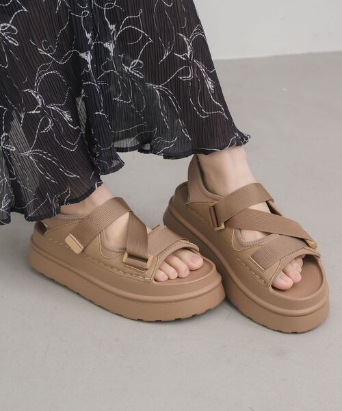 RETRO GIRL（レトロガール）の「スポーツサンダル（サンダル・レディース・ライトブラウン/オフホワイト/ブラック・LARGE/MEDIUM）」の13枚目の写真