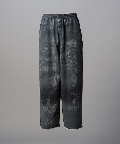 MAISON SPECIAL（メゾンスペシャル）の「《UNISEX》Trompe l'oeil Prime-wide Sweatpants/トロンプルイユプライムワイドスウェットパンツ【MAISON SPECIAL/メゾンスペシャル】（スウェットパンツ・メンズ・ブラック/アイボリー・2/1/0）」の16枚目の写真