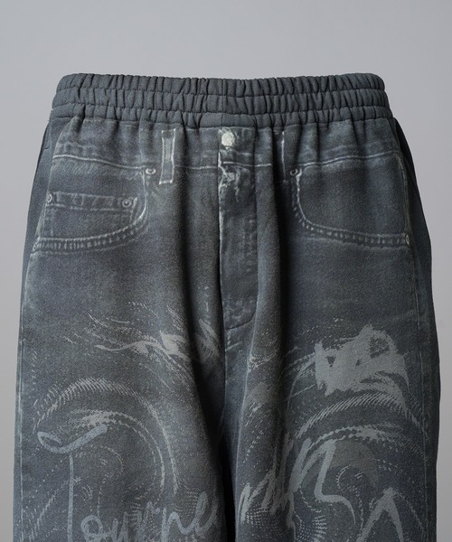 MAISON SPECIAL（メゾンスペシャル）の「《UNISEX》Trompe l'oeil Prime-wide Sweatpants/トロンプルイユプライムワイドスウェットパンツ【MAISON SPECIAL/メゾンスペシャル】（スウェットパンツ・メンズ・ブラック/アイボリー・2/1/0）」の19枚目の写真