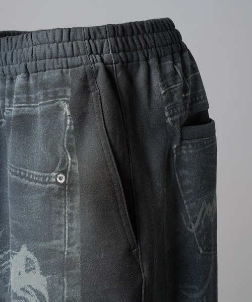 MAISON SPECIAL（メゾンスペシャル）の「《UNISEX》Trompe l'oeil Prime-wide Sweatpants/トロンプルイユプライムワイドスウェットパンツ【MAISON SPECIAL/メゾンスペシャル】（スウェットパンツ・メンズ・ブラック/アイボリー・2/1/0）」の20枚目の写真