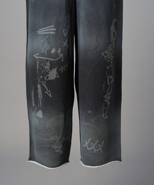 MAISON SPECIAL（メゾンスペシャル）の「《UNISEX》Trompe l'oeil Prime-wide Sweatpants/トロンプルイユプライムワイドスウェットパンツ【MAISON SPECIAL/メゾンスペシャル】（スウェットパンツ・メンズ・ブラック/アイボリー・2/1/0）」の22枚目の写真