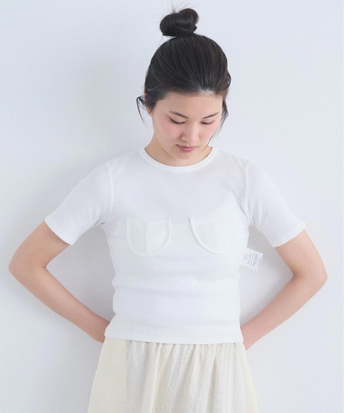 I am I in fact...(アイアムアイインファクト)の「_COCORO TEE(Tシャツ/カットソー・レディース・ブルー/ブラック/ホワイト・FREE)」の2枚目の写真
