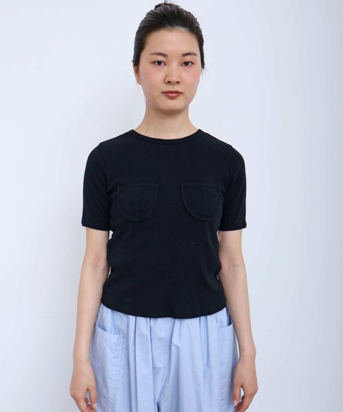 I am I in fact...(アイアムアイインファクト)の「_COCORO TEE(Tシャツ/カットソー・レディース・ブルー/ブラック/ホワイト・FREE)」の3枚目の写真