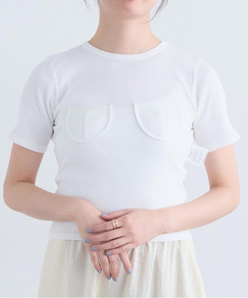 I am I in fact...(アイアムアイインファクト)の「_COCORO TEE(Tシャツ/カットソー・レディース・ブルー/ブラック/ホワイト・FREE)」の5枚目の写真