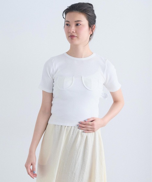I am I in fact...(アイアムアイインファクト)の「_COCORO TEE(Tシャツ/カットソー・レディース・ブルー/ブラック/ホワイト・FREE)」の6枚目の写真