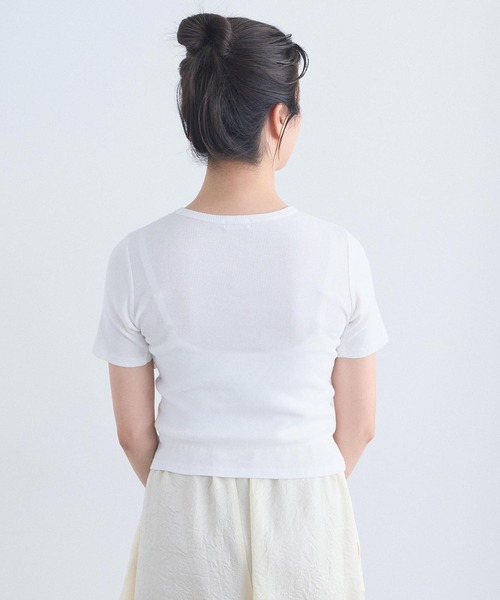 I am I in fact...(アイアムアイインファクト)の「_COCORO TEE(Tシャツ/カットソー・レディース・ブルー/ブラック/ホワイト・FREE)」の7枚目の写真
