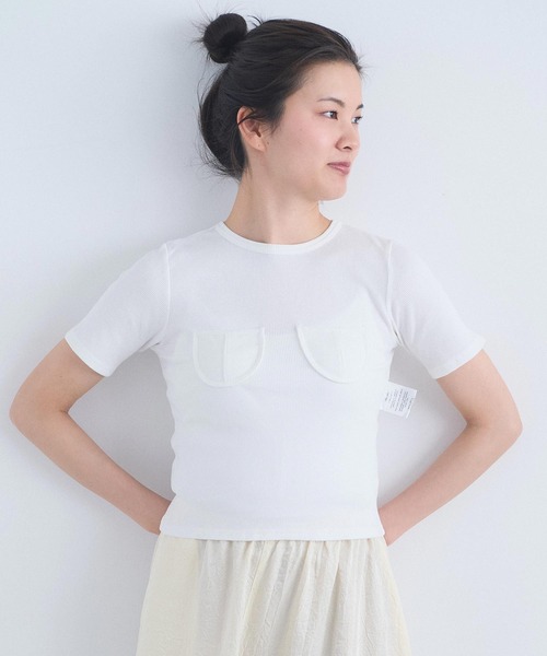 I am I in fact...(アイアムアイインファクト)の「_COCORO TEE(Tシャツ/カットソー・レディース・ブルー/ブラック/ホワイト・FREE)」の10枚目の写真