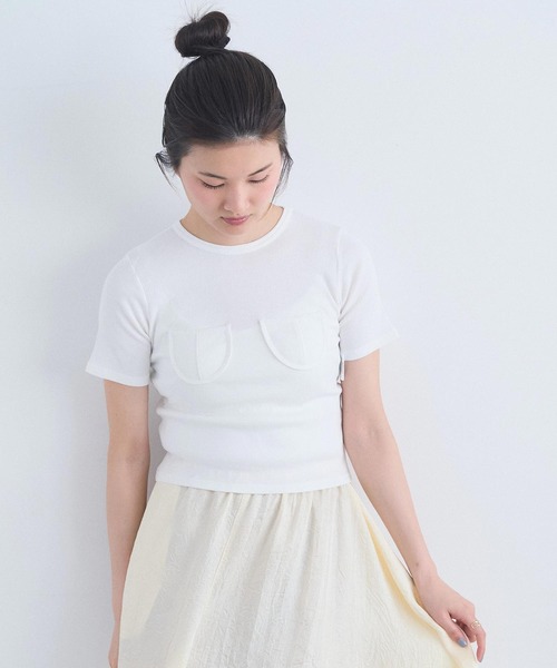 I am I in fact...(アイアムアイインファクト)の「_COCORO TEE(Tシャツ/カットソー・レディース・ブルー/ブラック/ホワイト・FREE)」の11枚目の写真