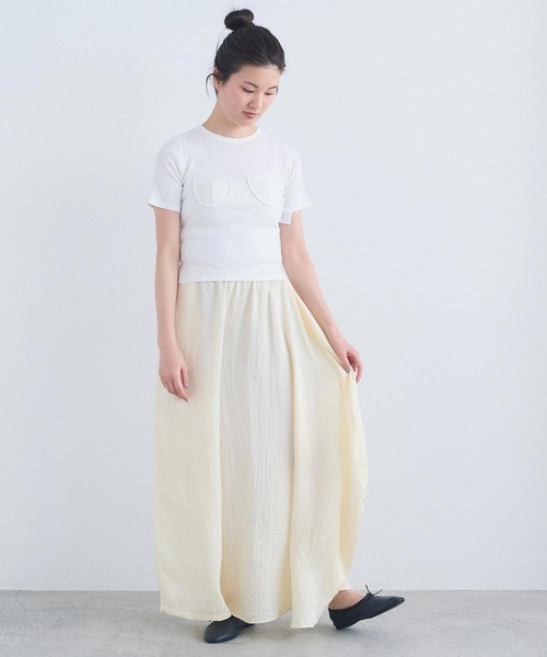 I am I in fact...(アイアムアイインファクト)の「_COCORO TEE(Tシャツ/カットソー・レディース・ブルー/ブラック/ホワイト・FREE)」の15枚目の写真