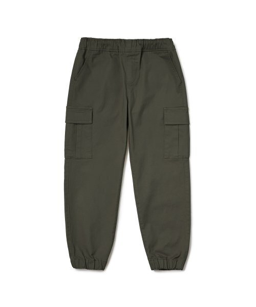 MUSINSA STANDARD KIDS（ムシンサスタンダードキッズ）の「コットンバンディングカーゴジョガーパンツ[カーキ]（スウェットパンツ・レディース・その他・100/110/120/130/140/150/160）」の10枚目の写真