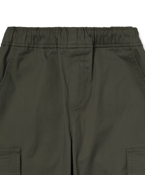 MUSINSA STANDARD KIDS（ムシンサスタンダードキッズ）の「コットンバンディングカーゴジョガーパンツ[カーキ]（スウェットパンツ・レディース・その他・100/110/120/130/140/150/160）」の8枚目の写真