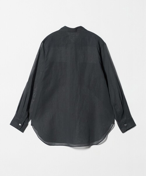 BEAUTY&YOUTH UNITED ARROWS(ビューティーアンドユースユナイテッドアローズ)の「コットン シアー ワーク シャツ(シャツ/ブラウス・レディース・ダークグレー/ライム/オフホワイト・FREE)」の5枚目の写真