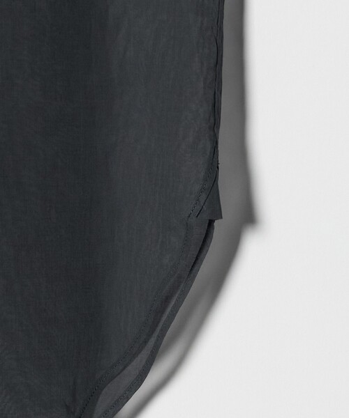 BEAUTY&YOUTH UNITED ARROWS(ビューティーアンドユースユナイテッドアローズ)の「コットン シアー ワーク シャツ(シャツ/ブラウス・レディース・ダークグレー/ライム/オフホワイト・FREE)」の8枚目の写真