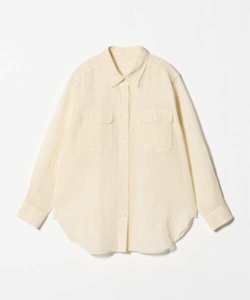 BEAUTY&YOUTH UNITED ARROWS(ビューティーアンドユースユナイテッドアローズ)の「コットン シアー ワーク シャツ(シャツ/ブラウス・レディース・ダークグレー/ライム/オフホワイト・FREE)」の15枚目の写真