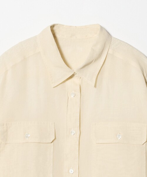 BEAUTY&YOUTH UNITED ARROWS(ビューティーアンドユースユナイテッドアローズ)の「コットン シアー ワーク シャツ(シャツ/ブラウス・レディース・ダークグレー/ライム/オフホワイト・FREE)」の16枚目の写真