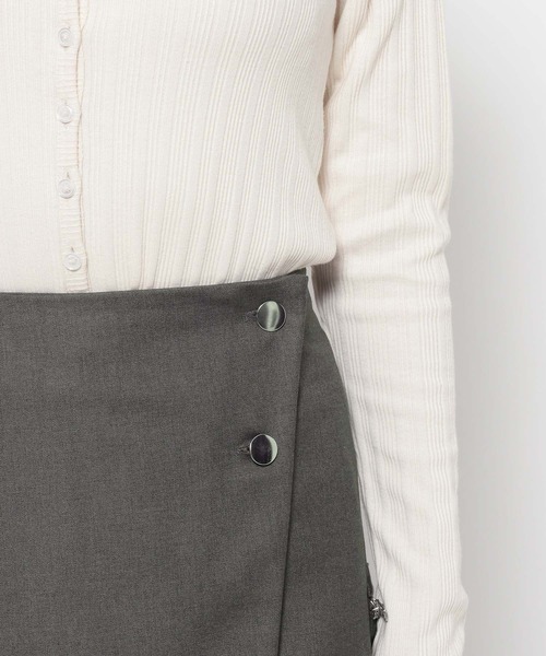 HARE（ハレ）の「ZIP2WAYミニスカツキフレアパンツ(HARE)（その他パンツ・レディース・グレー/ブラック・FREE）」の16枚目の写真