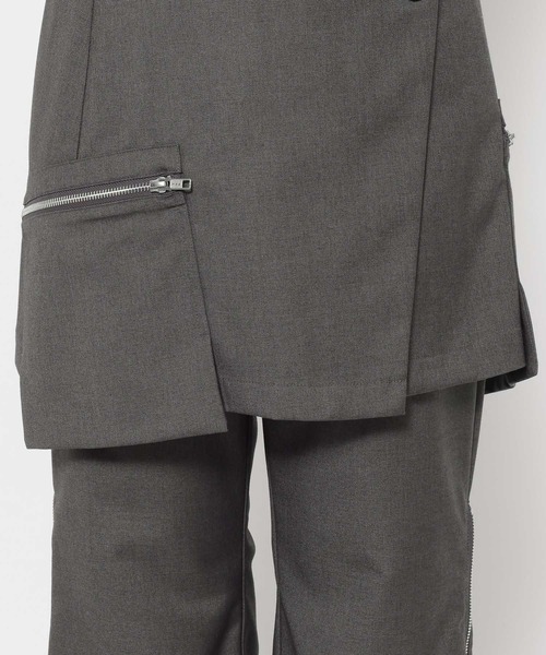 HARE（ハレ）の「ZIP2WAYミニスカツキフレアパンツ(HARE)（その他パンツ・レディース・グレー/ブラック・FREE）」の19枚目の写真