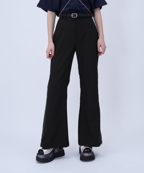 HARE（ハレ）の「ZIP2WAYミニスカツキフレアパンツ(HARE)（その他パンツ・レディース・グレー/ブラック・FREE）」の10枚目の写真