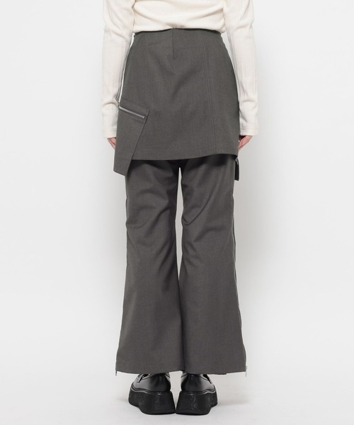 HARE（ハレ）の「ZIP2WAYミニスカツキフレアパンツ(HARE)（その他パンツ・レディース・グレー/ブラック・FREE）」の15枚目の写真