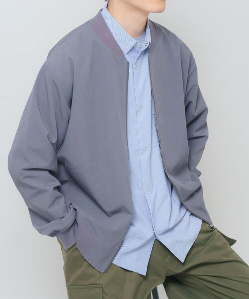 ITEMS URBANRESEARCH（アイテムズ アーバンリサーチ）の「TRストレッチ ジップアップブルゾン（ブルゾン・メンズ・ブラック/ベージュ/グレー・MEDIUM/LARGE）」の2枚目の写真