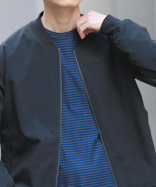 ITEMS URBANRESEARCH(アイテムズ アーバンリサーチ)の「TRストレッチ ジップアップブルゾン(ブルゾン・メンズ・ブラック/ベージュ/グレー・MEDIUM/LARGE)」の4枚目の写真