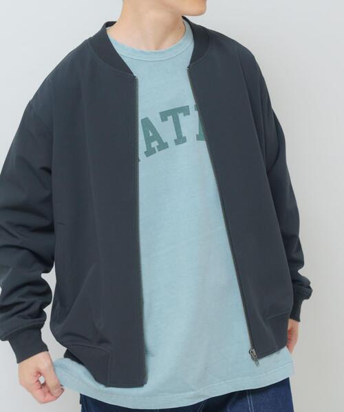 ITEMS URBANRESEARCH（アイテムズ アーバンリサーチ）の「TRストレッチ ジップアップブルゾン（ブルゾン・メンズ・ブラック/ベージュ/グレー・MEDIUM/LARGE）」の4枚目の写真