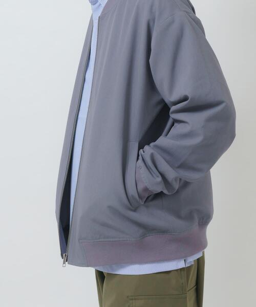 ITEMS URBANRESEARCH（アイテムズ アーバンリサーチ）の「TRストレッチ ジップアップブルゾン（ブルゾン・メンズ・ブラック/ベージュ/グレー・MEDIUM/LARGE）」の14枚目の写真