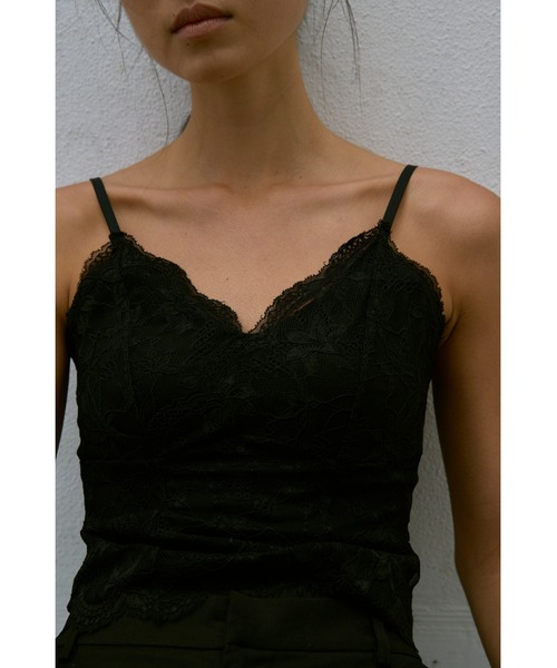 un/neu（アンノイ）の「レースフィットキャミソール（キャミソール・レディース・ホワイト/ブラック・FREE）」の12枚目の写真