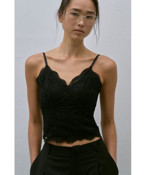 un/neu（アンノイ）の「レースフィットキャミソール（キャミソール・レディース・ホワイト/ブラック・FREE）」の10枚目の写真