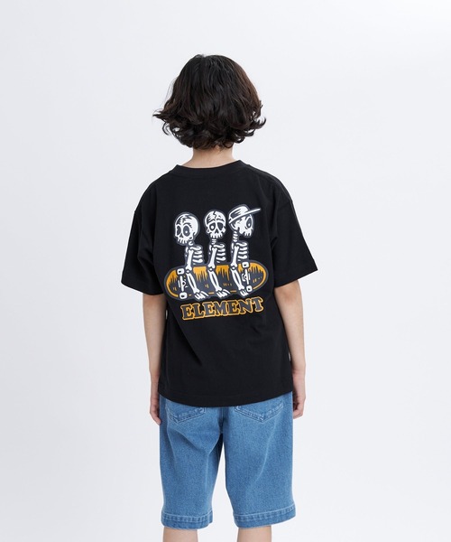 ELEMENT(エレメント)の「ELEMENT キッズ TIMBER 3 SS Y Tシャツ 【2026年春夏モデル】(Tシャツ/カットソー・キッズ・チャコールグレー/ホワイト/イエロー系その他/ブラック/グリーン系その他・LARGE/MEDIUM/SMALL/X-LARGE)」の2枚目の写真