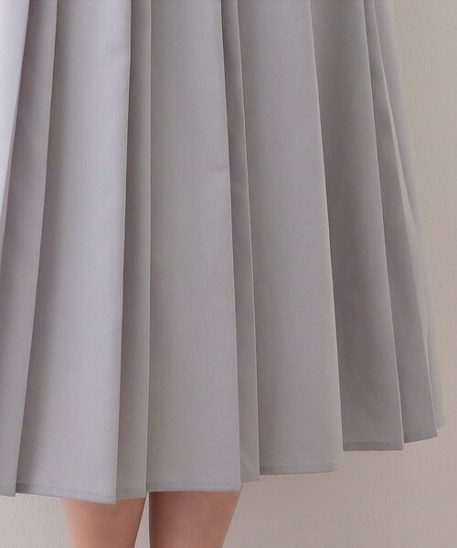 index（インデックス）の「ビット付きダブルプリーツスカート【洗濯機OK/イージーアイロン】（スカート・レディース・ブラック/ライトベージュ/ライトブルー・36/38/40/42）」の22枚目の写真