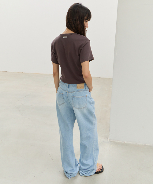 LEVAR(レバー)の「Seasonal Relaxed Tencel Denim - Light Blue(デニムパンツ・レディース・その他・M-Long/S-Long/S-Short/M-Short/XS-Short/XS-Long)」の3枚目の写真