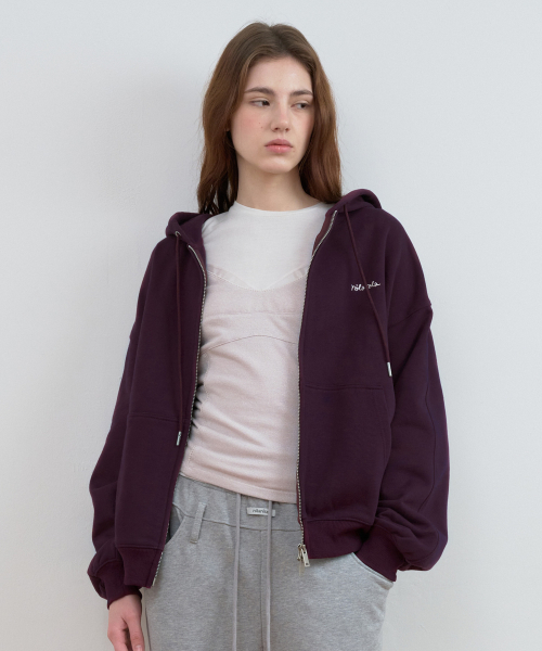 ROLAROLA(ロラロラ)の「SIMPLE LOGO HOOD ZIP-UP VIOLET(パーカー・レディース・バイオレット・FREE)」の2枚目の写真