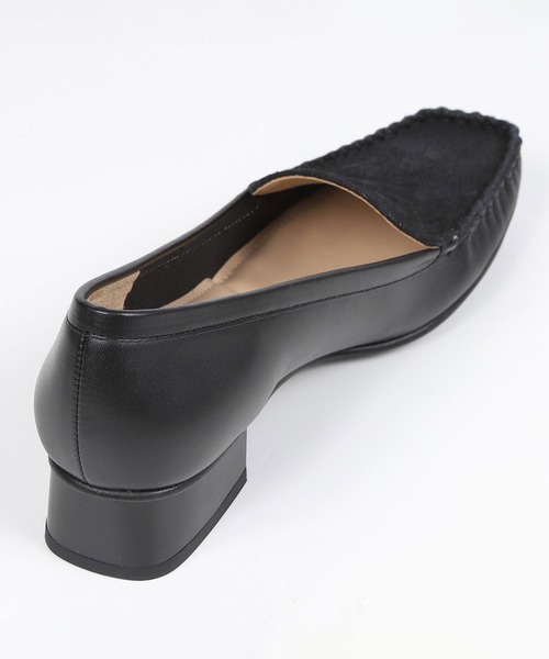 BARCLAY（バークレー）の「BARCLAY（バークレー）シンプルモカシンパンプス（モカシン/デッキシューズ・レディース・ブラック/シルバー・22cm/22.5cm/23cm/23.5cm/24cm/24.5cm）」の4枚目の写真