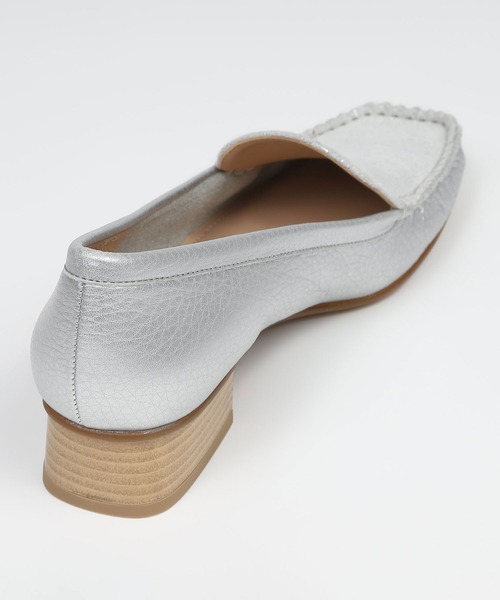BARCLAY（バークレー）の「BARCLAY（バークレー）シンプルモカシンパンプス（モカシン/デッキシューズ・レディース・ブラック/シルバー・22cm/22.5cm/23cm/23.5cm/24cm/24.5cm）」の9枚目の写真