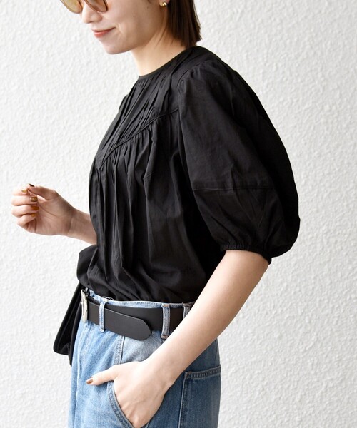 COTTON キャンブリック パフスリーブブラウス SeaRoomlynn - COTTONキャンブリックブラウスの通販 by a.m♡'s shop