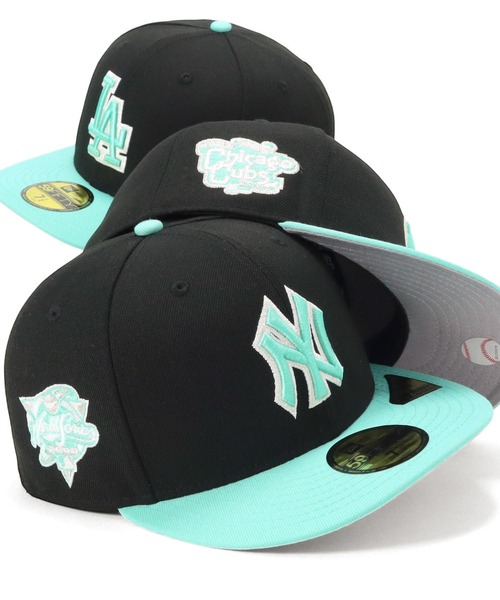 ニューエラキャップ Pre-Curved59FIFTY サイドパッチツートーンMLB