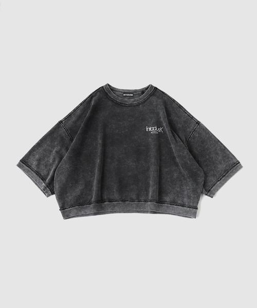 WISM(ウィズム)の「INTODUSK / イントゥダスク WELKIN GRADIENT CREWNECK(Tシャツ/カットソー・メンズ・ライトブルー/ブラック・LARGE/MEDIUM/X-LARGE)」の1枚目の写真