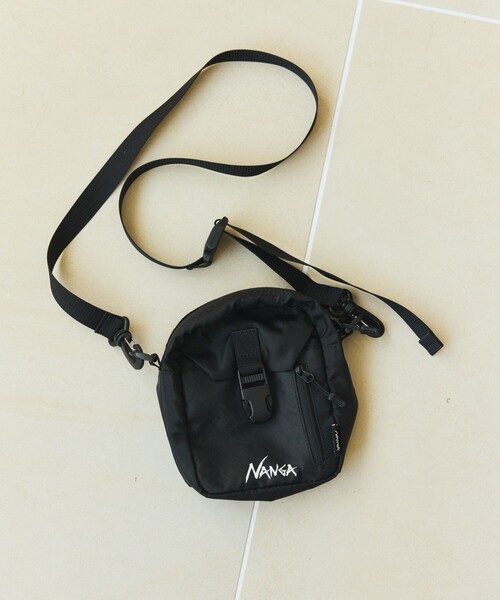 NANGA(ナンガ)の「NANGA/ナンガ ECOPAK UR SHOULDER POUCH ショルダーポーチ(ショルダーバッグ・メンズ・ブラック/オリーブ・ONE SIZE)」の5枚目の写真