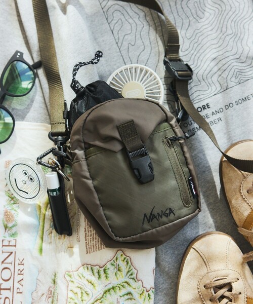 NANGA(ナンガ)の「NANGA/ナンガ ECOPAK UR SHOULDER POUCH ショルダーポーチ(ショルダーバッグ・メンズ・ブラック/オリーブ・ONE SIZE)」の7枚目の写真