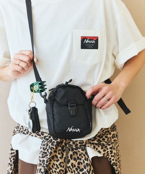 NANGA(ナンガ)の「NANGA/ナンガ ECOPAK UR SHOULDER POUCH ショルダーポーチ(ショルダーバッグ・メンズ・ブラック/オリーブ・ONE SIZE)」の11枚目の写真