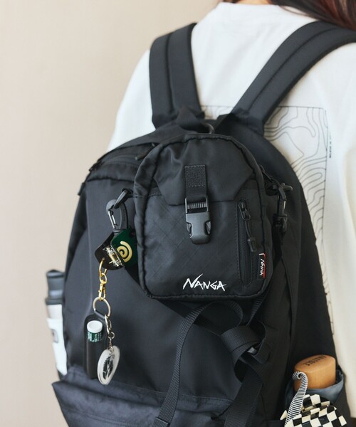 NANGA(ナンガ)の「NANGA/ナンガ ECOPAK UR SHOULDER POUCH ショルダーポーチ(ショルダーバッグ・メンズ・ブラック/オリーブ・ONE SIZE)」の12枚目の写真