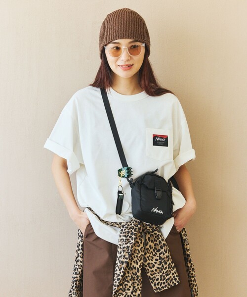 NANGA(ナンガ)の「NANGA/ナンガ ECOPAK UR SHOULDER POUCH ショルダーポーチ(ショルダーバッグ・メンズ・ブラック/オリーブ・ONE SIZE)」の16枚目の写真