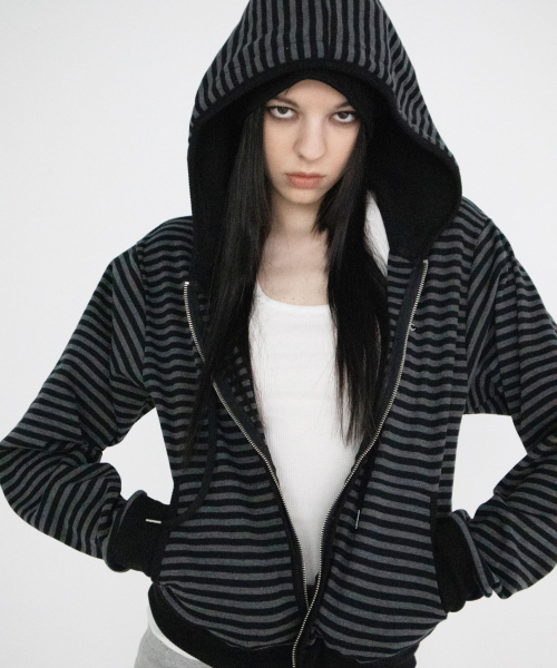 Point Dangler Fleece Zip‑up Black — флисовая кофта на молнии, черная