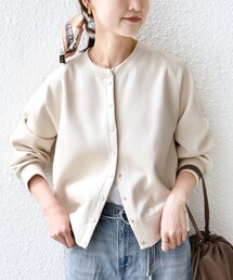 SHIPS | 〈洗濯機可能〉コットン リブ スナップ ボタン カーディガン(カーディガン/ボレロ)