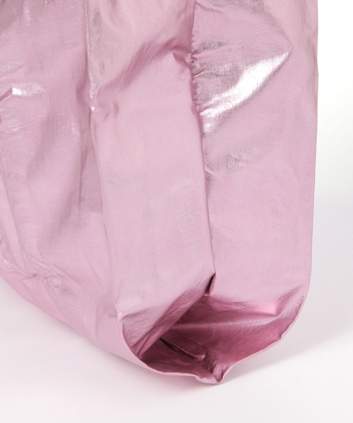 BAGGU（バグー）の「【BAGGU(バグゥ)】メタリックBABY（エコバッグ/サブバッグ・レディース・ライトブルー/ライトピンク/ピンク・0）」の16枚目の写真
