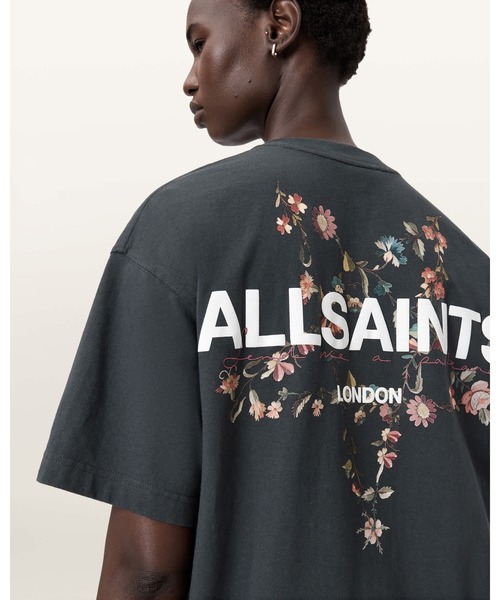 ALLSAINTS(オールセインツ)の「PENTACLE OVERSIZED ETTA T-SHIRT | PENTACLE オーバーサイズ ETTA Tシャツ(Tシャツ/カットソー・レディース・ブラック・XS/S/M/L)」の4枚目の写真