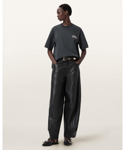 ALLSAINTS(オールセインツ)の「PENTACLE OVERSIZED ETTA T-SHIRT | PENTACLE オーバーサイズ ETTA Tシャツ(Tシャツ/カットソー・レディース・ブラック・XS/S/M/L)」の10枚目の写真