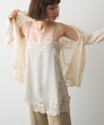 full/fill.（フルフィル）の「satin lace cami / サテンレースキャミ（キャミソール）」